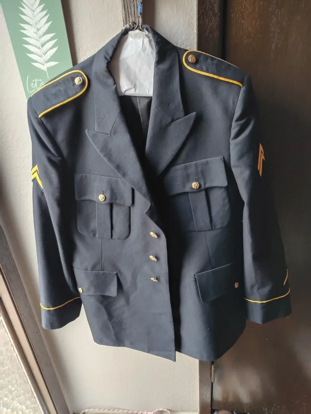 Male Army Service Uniform ASU Dress Blue Enlisted Coat Jacket 41 Rc